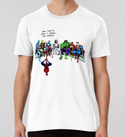 And Thats How I Saved The World Jesus Superheros Christian T-shirt