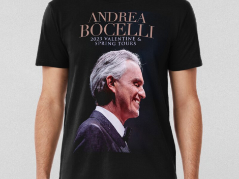 Andrea Bocelli 2023 Valentine Spring Tours T-shirt
